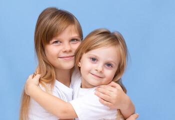 Portrait of a funny and beautiful girls