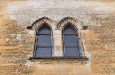 Window in the old church. France