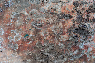 Background of old painted wall, closeup texture