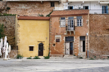 Kreta. Medieval houses in Chania