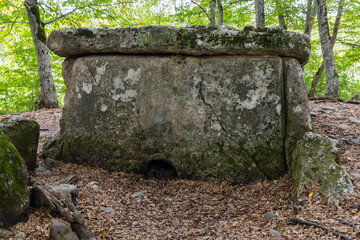 Russia. Maykop, Adygea. The Khadjokh dolmen is a construction of an ancient man.