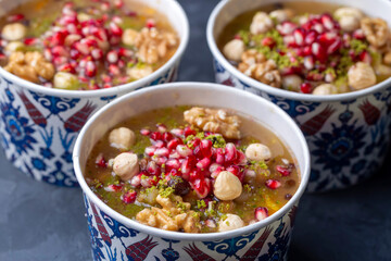 Traditional delicious Turkish dessert; Ashura (Asure)