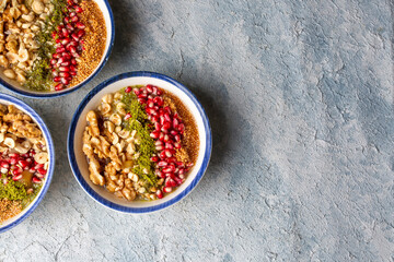 Traditional delicious Turkish dessert; Ashura (Asure)