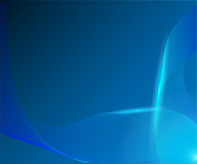 blue background wave abstract gradient, great for web design materials, presentations, banners, posters, business cards and promotional media