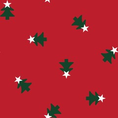 Christmas Tree seamless pattern design