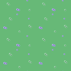 Green pale with glittering beads seamless vector pattern