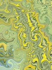 creative turbulence distortion effect of striped pattern and designs in yellow beige and grey colours