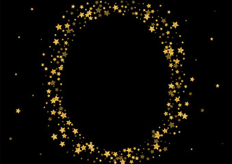 Gold Glow Spark Background. Night Star Design. Yellow Sequin Birthday Illustration. Isolated Glitter Texture. Gradient Falling Pattern