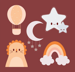 five nursery icons