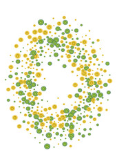 Juicy Citrus Background White Vector. Lime Design Set. Bright Cocktail Lemon. Green Slice Pattern.