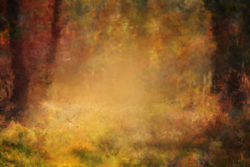 Vintage oil painting background in warm colors