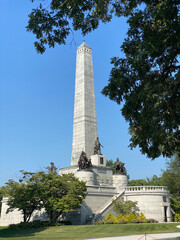 Burial Site Of 16th President of the United States Abraham Lincoln - obrazy, fototapety, plakaty
