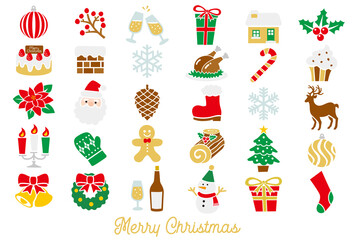 クリスマスのアイコンとイラスト素材集