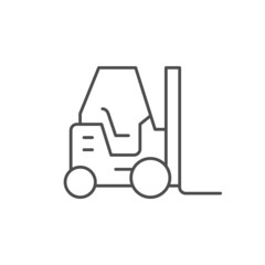 Fork loader line outline icon