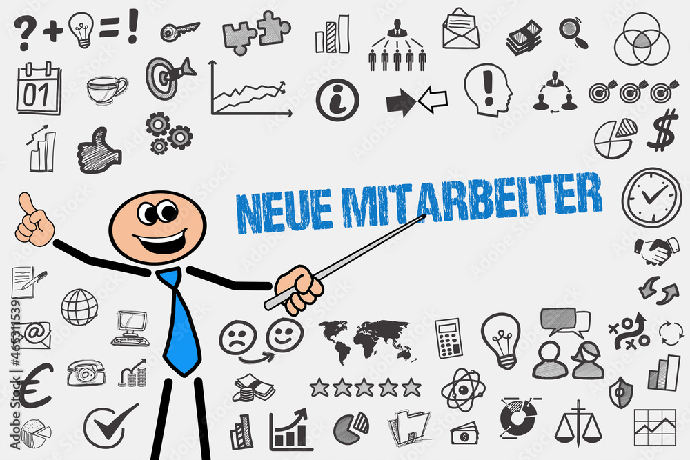 Wall mural Neue Mitarbeiter 