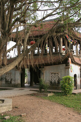 buddhist temple (but thap) closed to hanoi (vietnam)