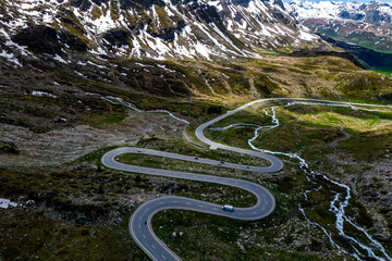 mountain road in the mountains