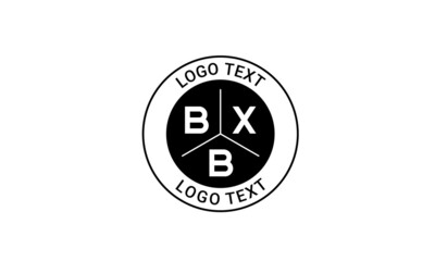 Vintage Retro BXB Letters Logo Vector Stamp