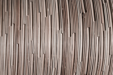 nature background of brown handicraft weave texture rattan surfac
