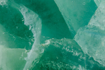 Macro mineral stone Fluorite crystal on a black background