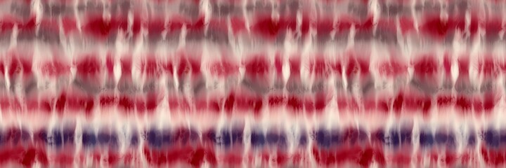 Seamless funky striped tie-dye motif print border for surface design and print. High-quality illustration. 70s Hippie abstract psychedelic stripe colors. Vibrant creativity hipster textile repeat.