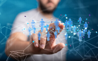 Unity group and teamwork concept