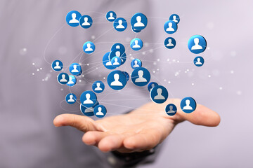 Global network. Blockchain. 3D illustration. Neural networks and artificial intelligence. Abstract