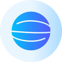 Ball fitness gradient icon