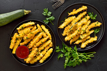 Fried zucchini sticks