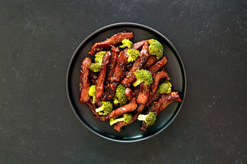 Beef and broccoli stir fry