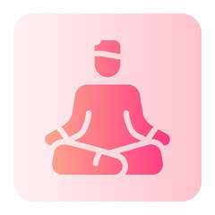 Yoga gradient icon