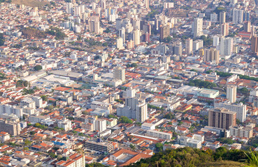 view of the city of Poços de Caldas, Sao Paulo, Brazil, September 20, 2021
