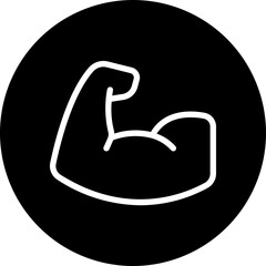 Arm Muscle glyph icon