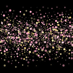 Bokeh confetti circles decoration holiday background.