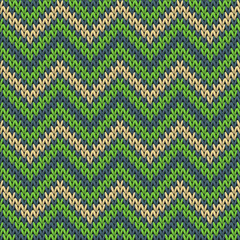 Fototapeta premium Natural chevron stripes knit texture geometric