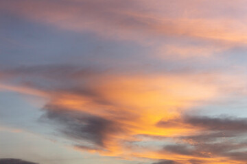 sky at sunset summer nature background