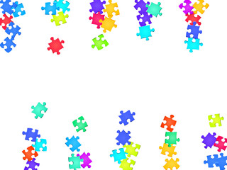 Business crux jigsaw puzzle rainbow colors pieces