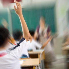raised hands