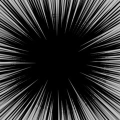 Supermassive Black Hole, Hand Drawn Ink Line Circles