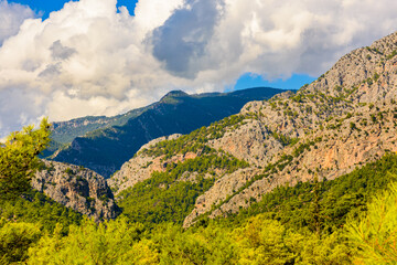 Mountains around the Goynuk canyon. Antalya province, Turkey