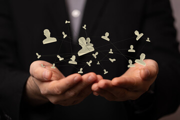  people network structure HR - Human resources management and recruitment