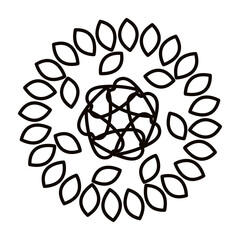 Set of sunflowers in the doodle style. Flowers are suitable for the design of farmhouses,