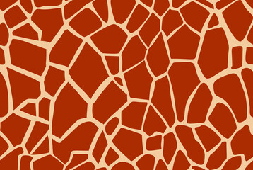 Giraffe seamless pattern. Safari animal skin print.
