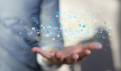 Global digital connections with technology