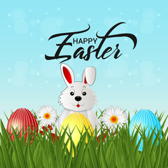 Happy easter day celebration background