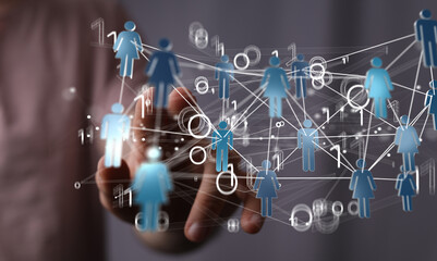 Telecommunication concept with abstract network structure