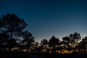 sunset in the mountains