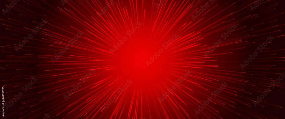 Aufkleber Abstract red background with burning lines.