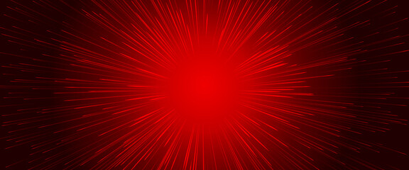 Abstract red background with burning lines.