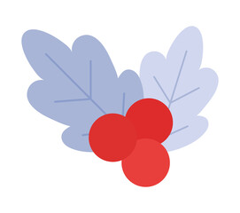 purple mistletoe design